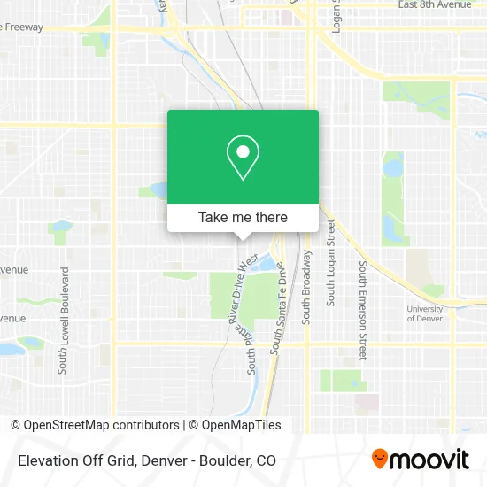 Elevation Off Grid map