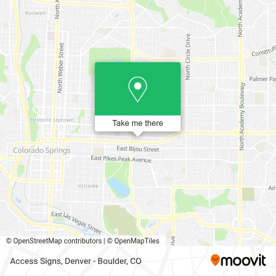 Access Signs map