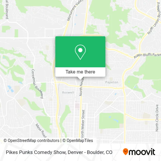 Pikes Punks Comedy Show map