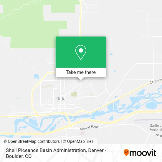 Shell Piceance Basin Administration map