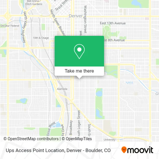 Ups Access Point Location map