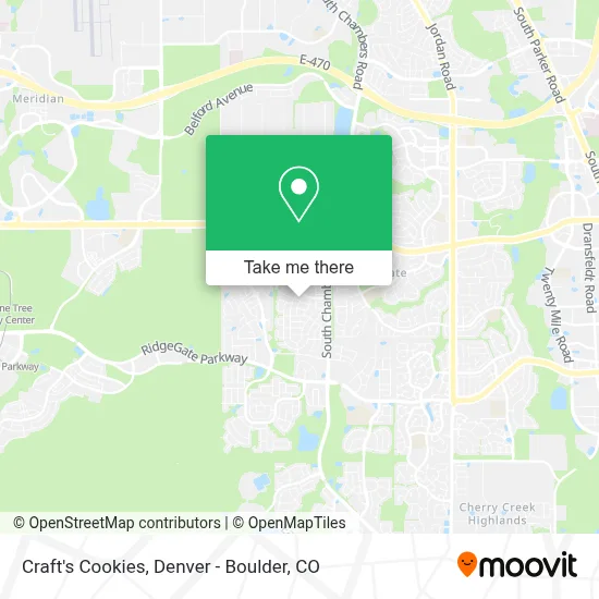Craft's Cookies map