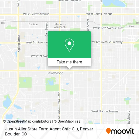 Justin Aller State Farm Agent Chfc Clu map
