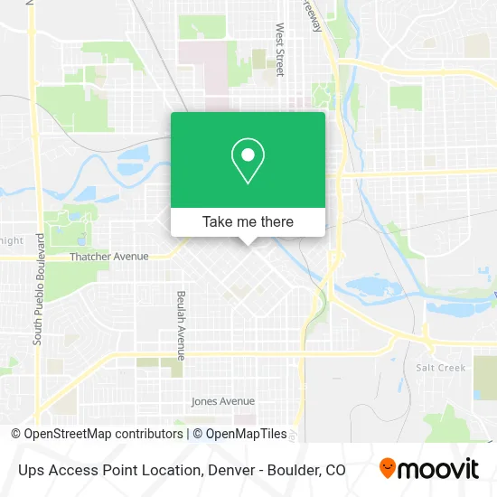 Ups Access Point Location map