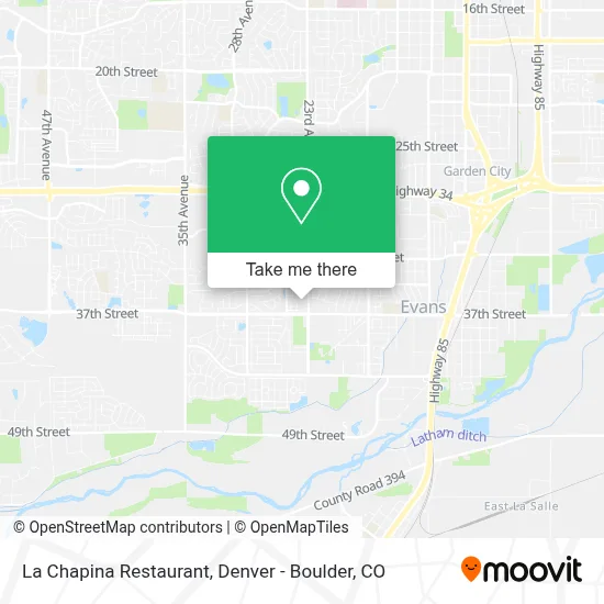 La Chapina Restaurant map