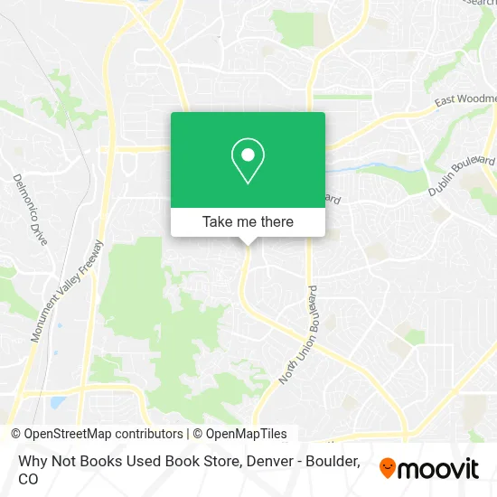 Why Not Books Used Book Store map