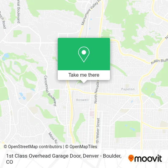 1st Class Overhead Garage Door map