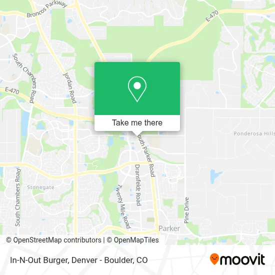 In-N-Out Burger map