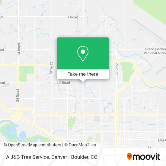 A,J&G Tree Service map