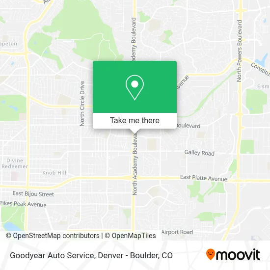 Goodyear Auto Service map