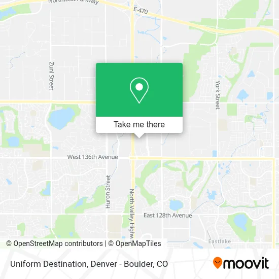 Uniform Destination map