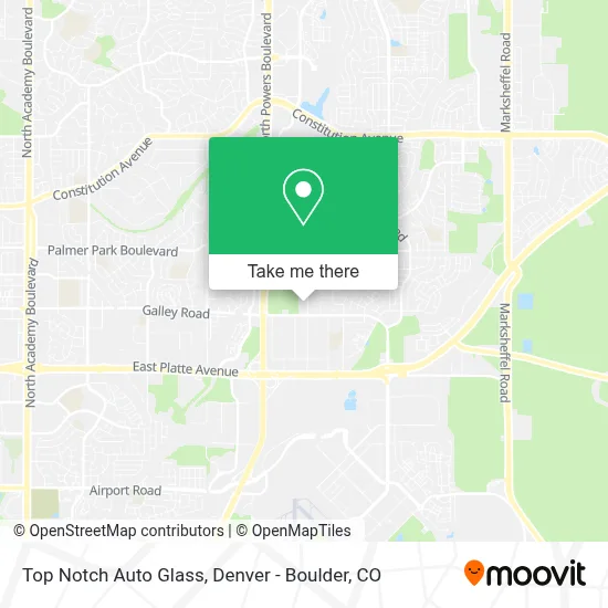 Top Notch Auto Glass map