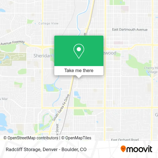 Radcliff Storage map