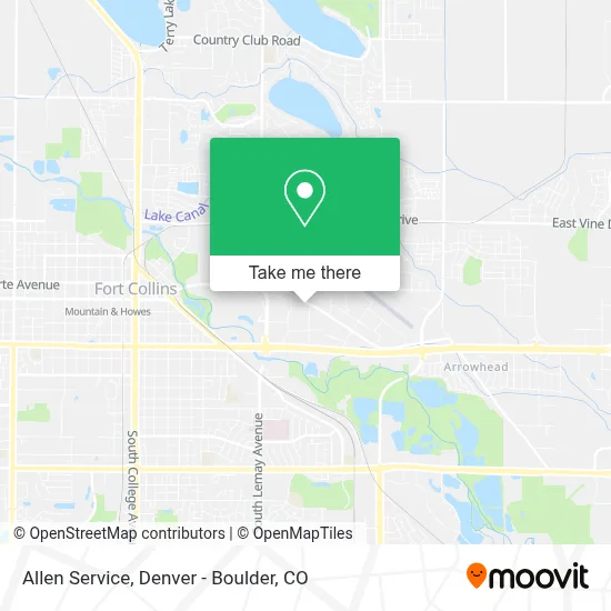 Allen Service map