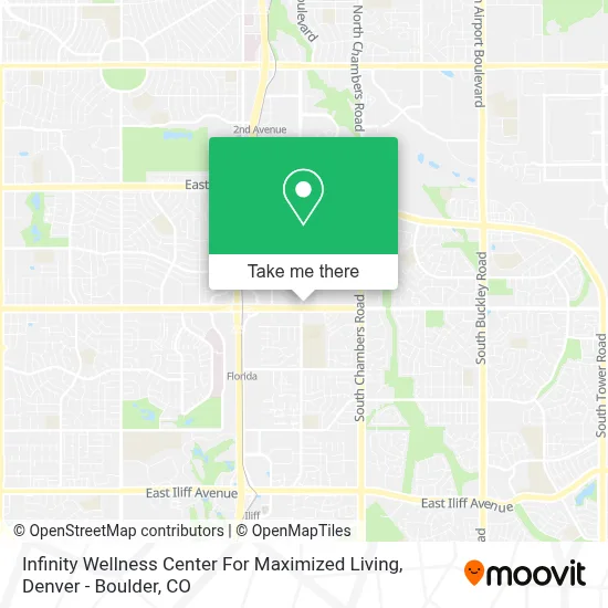 Infinity Wellness Center For Maximized Living map