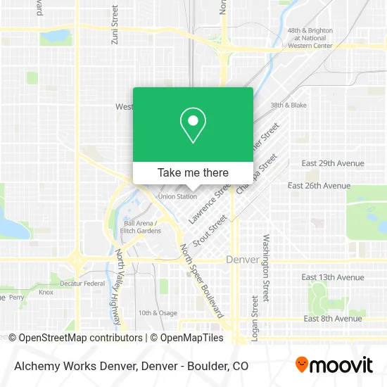 Alchemy Works Denver map