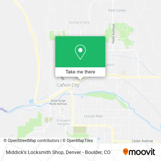 Middick's Locksmith Shop map