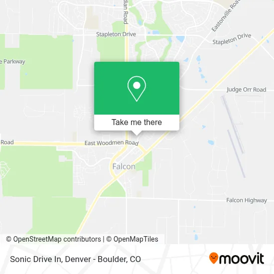 Sonic Drive In map
