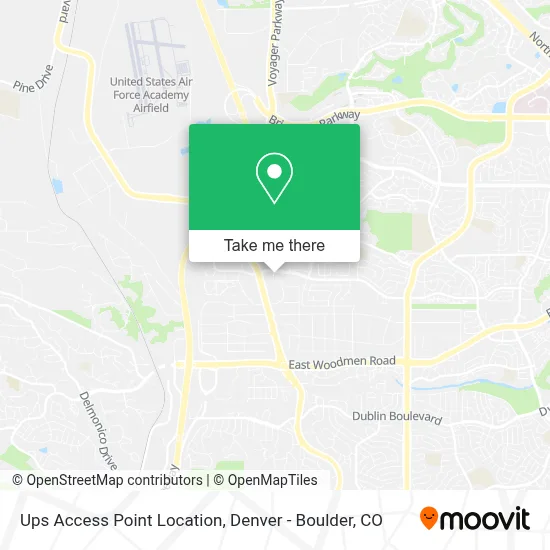 Ups Access Point Location map
