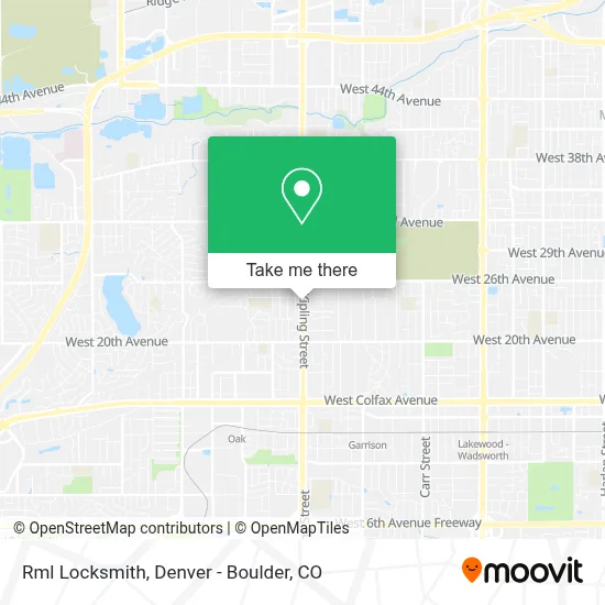 Rml Locksmith map
