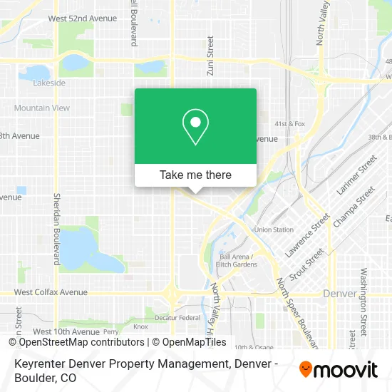 Keyrenter Denver Property Management map