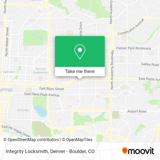 Integrity Locksmith map
