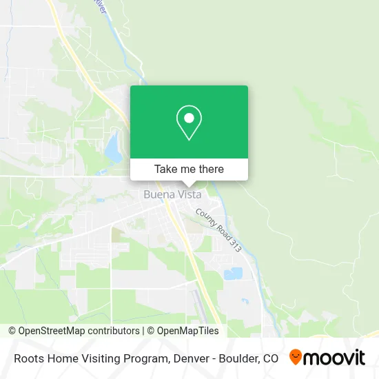 Roots Home Visiting Program map