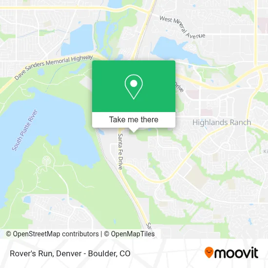 Rover's Run map