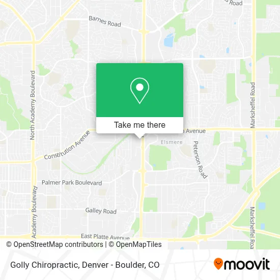 Golly Chiropractic map