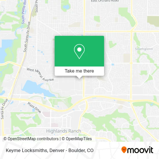 Keyme Locksmiths map