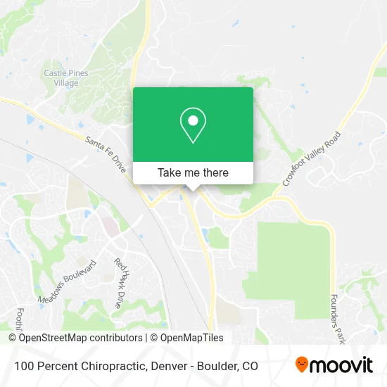 100 Percent Chiropractic map