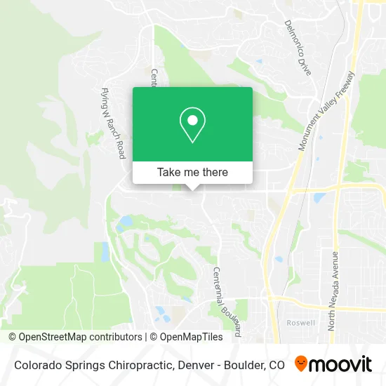 Colorado Springs Chiropractic map