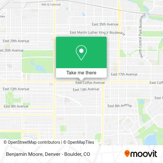 Benjamin Moore map