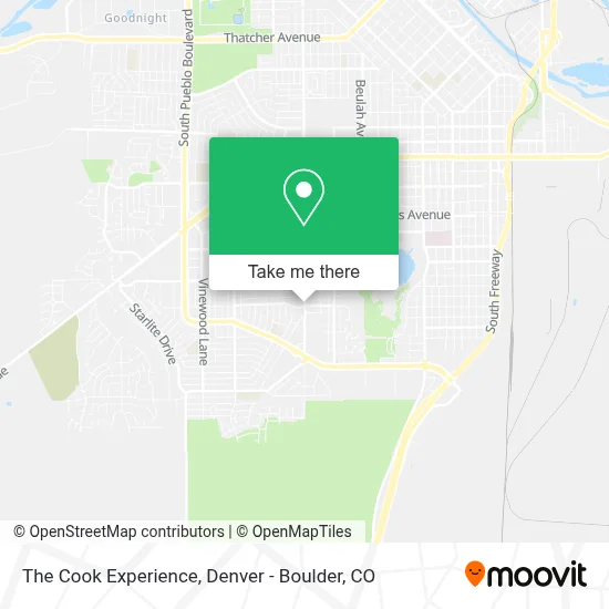 The Cook Experience map