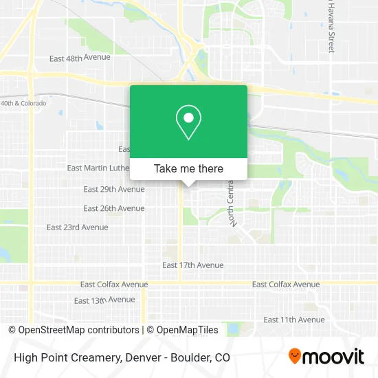 High Point Creamery map