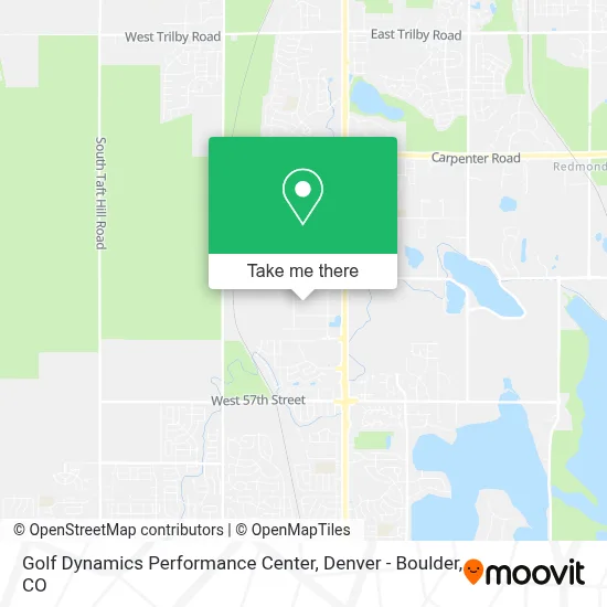 Golf Dynamics Performance Center map
