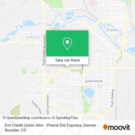 Ent Credit Union Atm - Prairie Ent Express map