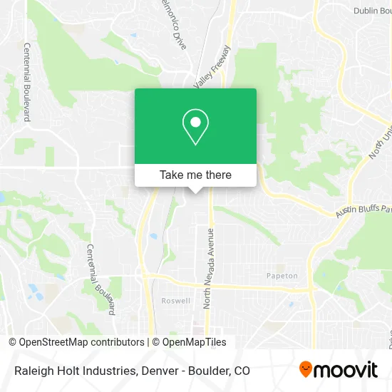 Raleigh Holt Industries map
