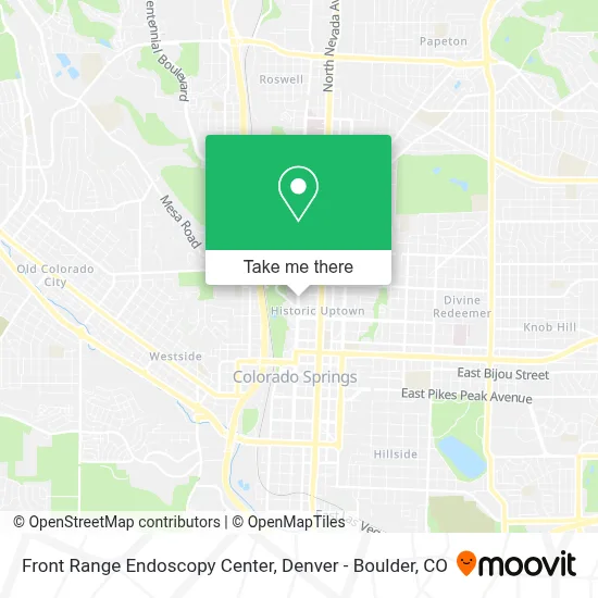 Front Range Endoscopy Center map