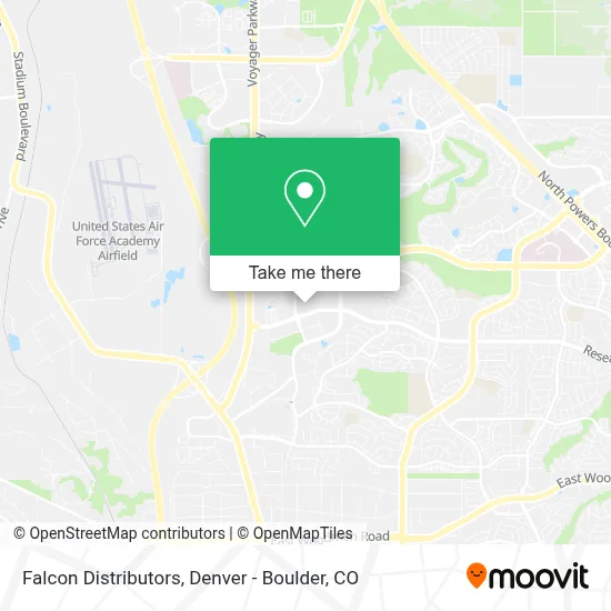 Falcon Distributors map