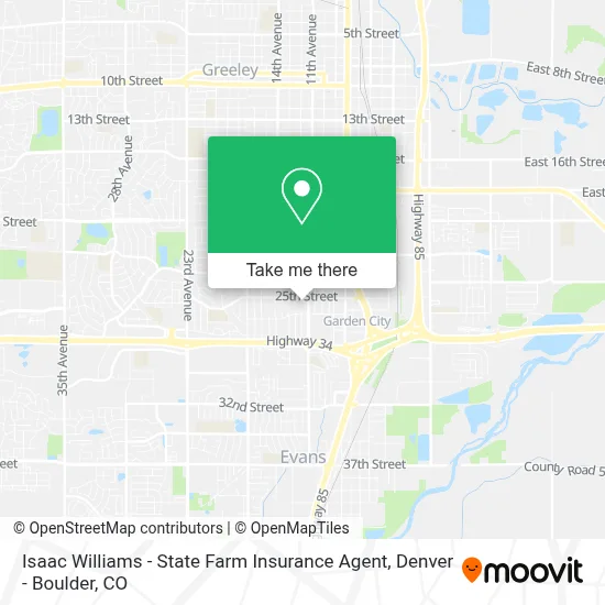 Isaac Williams - State Farm Insurance Agent map