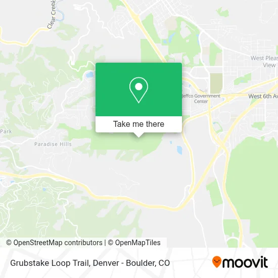 Grubstake Loop Trail map