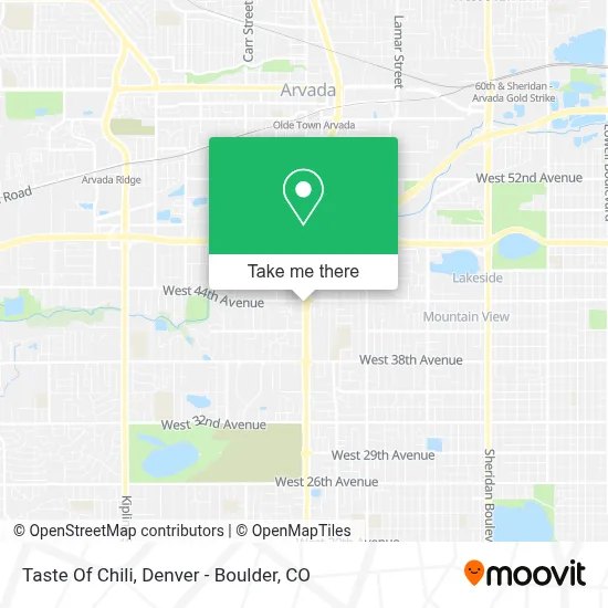 Taste Of Chili map