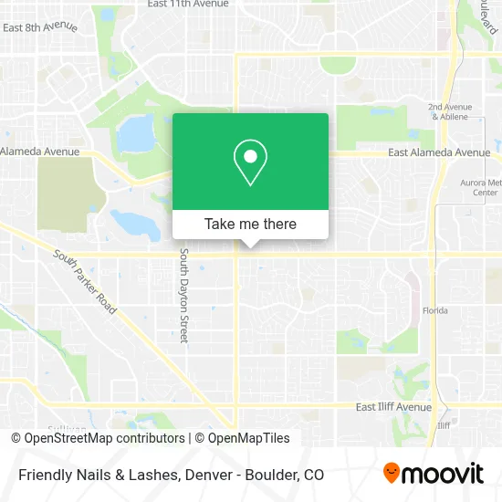 Friendly Nails & Lashes map