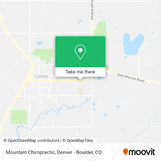 Mountain Chiropractic map