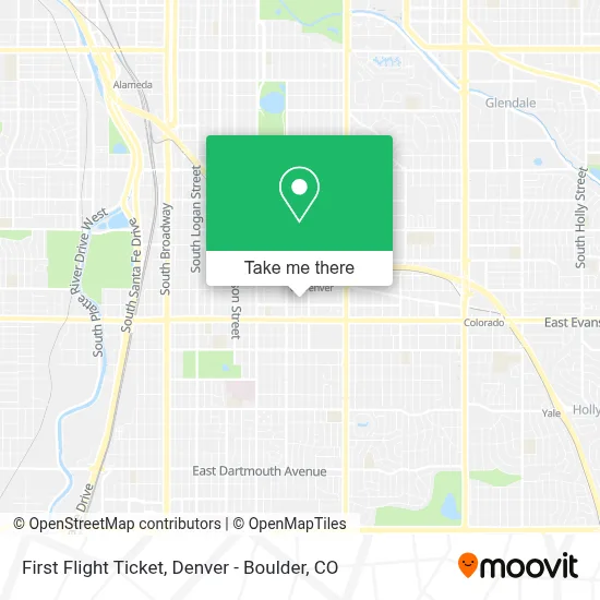 First Flight Ticket map