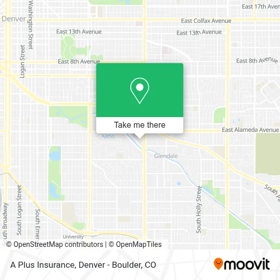 A Plus Insurance map