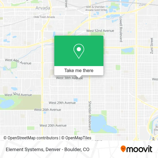 Element Systems map