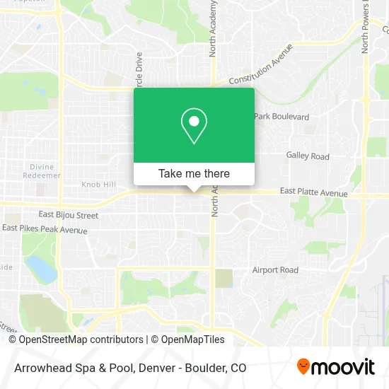 Arrowhead Spa & Pool map