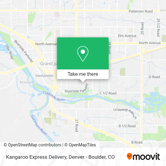Kangaroo Express Delivery map